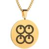Adinkra Symbols Gold Plated Me Ware Wo Stainless Steel Commitment Pendant Necklace view 1