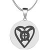 Adinkra Symbols Silver Plated Onyankopon Adom Nti Biribiara Beye Yie Hope and Providence Stainless Steel Pendant Necklace view 1