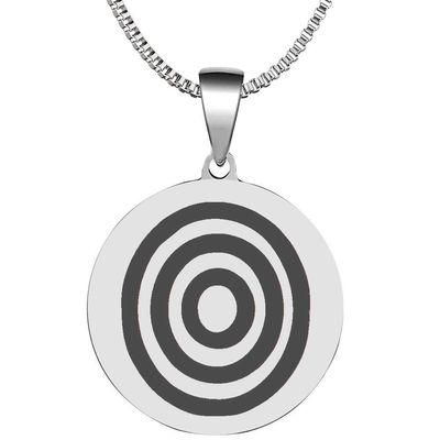 Adinkra Symbols Silver Plated Adinkrahene Leadership and Charisma Stainless Steel Pendant Necklace