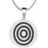 Adinkra Symbols Silver Plated Adinkrahene Leadership and Charisma Stainless Steel Pendant Necklace view 1