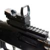 Hunting optics for mossberg 500 12 ga picatinny weaver base and sight green red dot picatinny weaver base mount adapter rail aluminum black hunting optics tactical home defense accessory. view 1