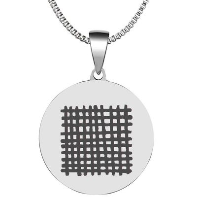 Adinkra Symbols Silver Plated Kete Pa Stainless Steel Marriage Faithfulness Pendant Necklace