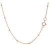 14Kt Rose Gold Filled 1mm 30" Satellite Curb Chain with Spring Ring Clasp - 1 Pc (12607)/1 view 2