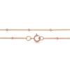 14Kt Rose Gold Filled 1mm 24" Satellite Curb Chain with Spring Ring Clasp - 1 Pc (12606)/1 view 1