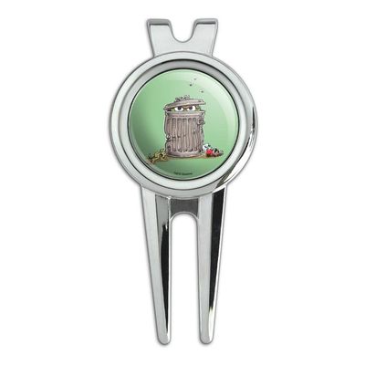 GRAPHICS & MORE Sesame Street Trash Can Oscar The Grouch Golf Divot Repair Tool and Ball Marker
