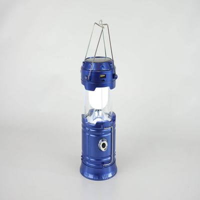 Solar Camping Lantern with Integrated Power Bank, Rechargeable