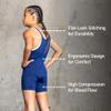 Elite Sports Kids Wrestling Youth Singlet, Standard Boys Wrestling Singlets (Navy, Large) view 3