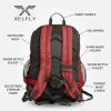 Xelfly Basketball Backpack with Ball Compartment  Sports Equipment Bag for Soccer Ball, Volleyball, Gym, Outdoor, Travel, Team  2 Bottle Pockets, Includes Laundry or Shoe Bag  25L (Red) view 2
