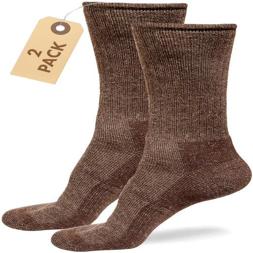 American Mammoth Alpaca Wool Socks 2Pairs for Men