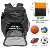 Xelfly 25L Basketball Backpack with Ball Compartment - For Sports Equipment, Gym, Travel view 3