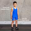 Elite Sports Kids Wrestling Youth Singlet, Standard Boys Wrestling Singlets (Blue, Small) view 2