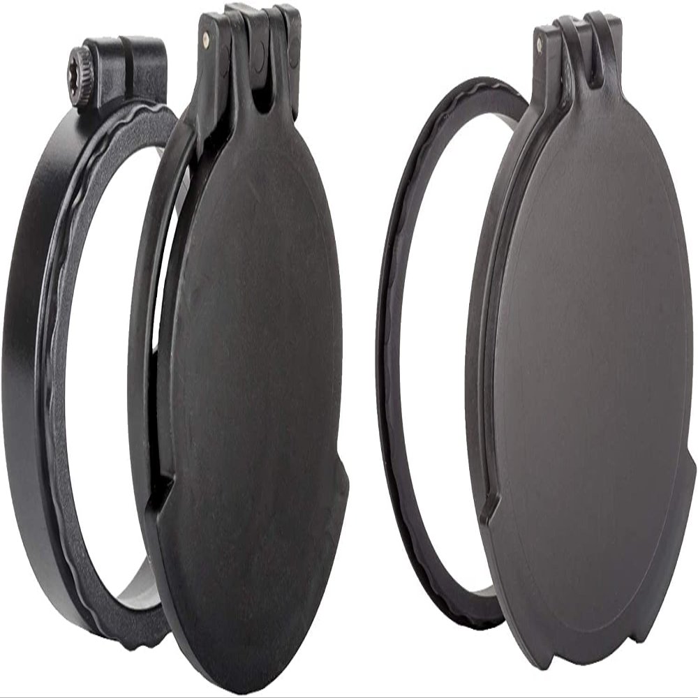 Tenebraex Ocular & Objective Flip Up Scope Cover Kit for Leupold Mark 5 HD 3.6-18x44, VX-5HD 3-15x44, VX-6HD 3-18x44 (44KIT-FCRB01)
