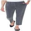 Kirkland Signature Ladies' Modern Fit Comfort Stretch Ankle Ankle Pant (16, Gray) view 1