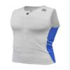 De Soto Skin Cooler Half Zip Tri Top - HSC (White/Blue, Medium) view 1