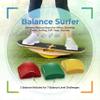 Blue Planet Balance Surfer | Bamboo Balance Board for Office, Standing Desks, Surfing, SUP, Yoga, Exercise! Includes 3 Balance Modules (EVA Foam) view 2