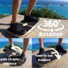 Blue Planet Balance Surfer | Bamboo Balance Board for Office, Standing Desks, Surfing, SUP, Yoga, Exercise! Includes 3 Balance Modules (EVA Foam) view 3