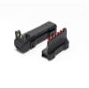 LPA Fully Adjustable Fiber Optic Shotgun Sight Set - Ribs 6mm to 8mm view 1
