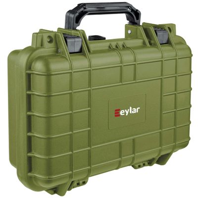 Eylar Hard 1 Gun Case Water & Shock Proof With Foam TSA Approved 11.6 Inch 8.3 Inch 3.8 Inch (OD Green)