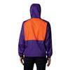 Columbia NCAA Clemson Tigers Men's Flash Forward Jacket, Small, CLE - Vivid Purple/Spark Orange view 2