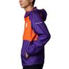 Columbia NCAA Clemson Tigers Men's Flash Forward Jacket, Small, CLE - Vivid Purple/Spark Orange view 3