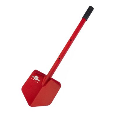 Agency 6 Long Shovel XL - Red Textured Finish - Lightweight Aluminum Hand Welded Offroad Shovel Made in USA