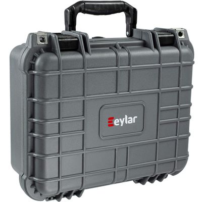 Eylar Hard Gun Case Water & Shock Proof With Foam TSA Approved 13.37 Inch 11.62 Inch 6 Inch Gray