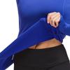 baleaf Women's Thermal Shirts Long Sleeve Workout Tops Running Athletic Zipper Pocket Fleece Lined Cold Weather Gear Winter Thumbholes Royal Blue XXL view 4