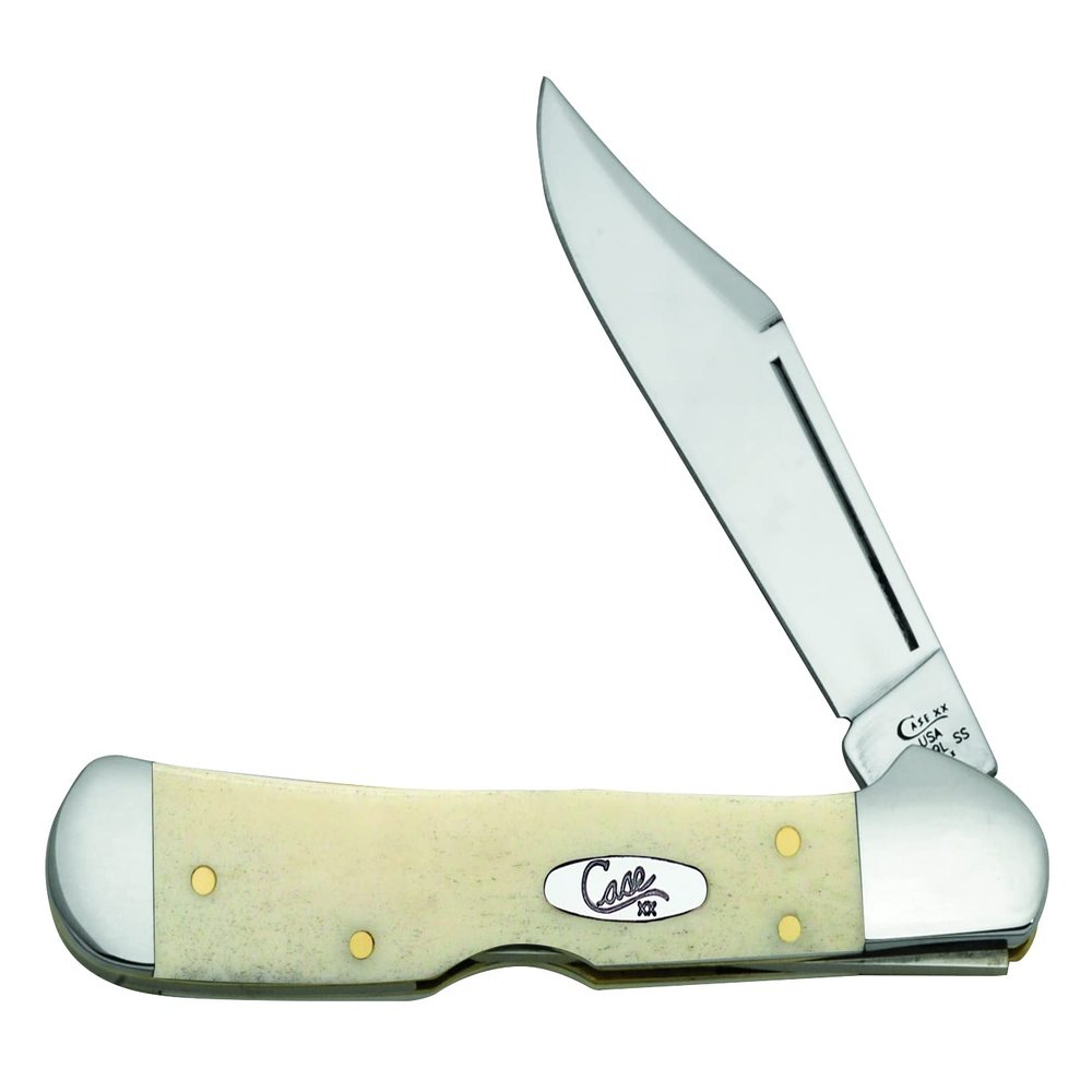 Case XX WR Pocket Knife Natural Bone Mini-Copperlock Item #22725 - (61749L SS) - Length Closed: 3 5/8 Inches