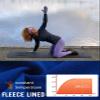 baleaf Women's Thermal Shirts Long Sleeve Workout Tops Running Athletic Zipper Pocket Fleece Lined Cold Weather Gear Winter Thumbholes Royal Blue XL view 4