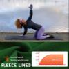 baleaf Women's Thermal Shirts Long Sleeve Workout Tops Running Compression Zipper Pocket Fleece Cold Weather Gear Winter Thumbholes Green L view 4