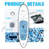 FEATH-R-LITE Inflatable Stand Up Paddle Board 10'x30''x6'' Ultra-Light (16.7lbs) SUP with Paddleboard Accessories,Three Fins,Adjustable Paddle, Pump,Backpack, Leash view 4