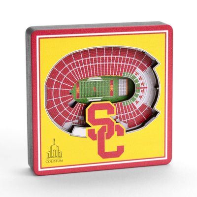 YouTheFan NCAA USC Trojans 3D StadiumView Magnets - Los Angeles Memorial Coliseum