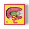 YouTheFan NCAA USC Trojans 3D StadiumView Magnets - Los Angeles Memorial Coliseum view 3