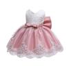 Baby Girls Christmas Embroidery Lace Dresses Infant Easter Halloween Wedding Formal Event Dress(Pink,24M) view 4
