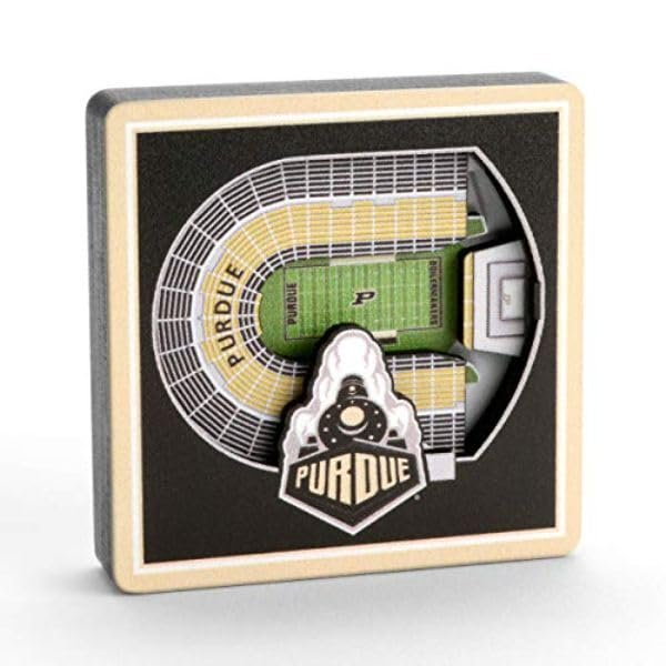 YouTheFan NCAA Purdue Boilermakers FB 3D StadiumView Magnets - Ross-Ade Stadium