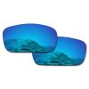 Puzzley Mirror Polarized Replacement Lenses for Oakley Crankshaft OO9239 Sunglasses - Ocean Blue Mirror + Orange Red Mirror view 2