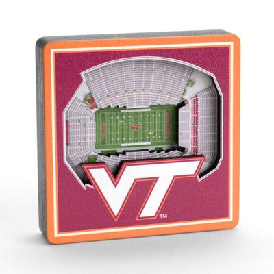YouTheFan NCAA Virginia Tech Hokies 3D StadiumView Magnets - Lane Stadium Worsham Field