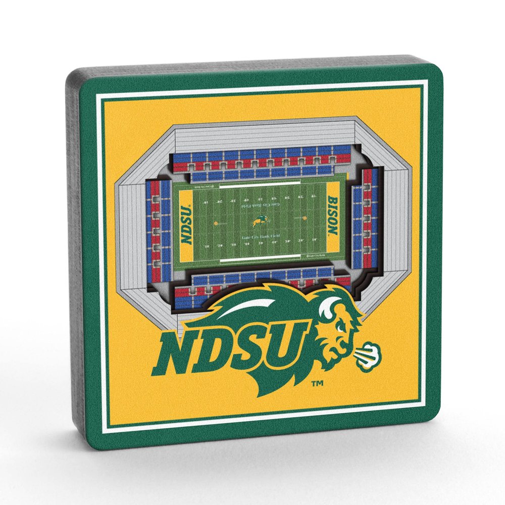 YouTheFan NCAA North Dakota State Bison 3D StadiumView Magnets - Fargodome