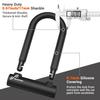 Sportneer Bike Lock: Heavy Duty Anti Theft Bike U Lock with 5ft Security Steel Cable - 17mm Shackle Bicycle U-Locks with Keys & Sturdy Mounting Bracket for Road, Mountain, Electric & Folding Bike view 2