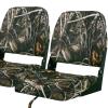 Seamander Low Back Boat Seats, Folding Boat Seats With Stainless Steel Screws,Aluminum Hinges&Padded,Fishing Boat Seat, Multiple Color Options (2-Pack) view 1