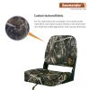 Seamander Low Back Boat Seats, Folding Boat Seats With Stainless Steel Screws,Aluminum Hinges&Padded,Fishing Boat Seat, Multiple Color Options (2-Pack) view 4