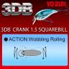 Yo-Zuri R1352 PSH 3Db Crank 1.5 Squarebill (F) 60Mm 2-3/8" view 3