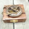 Engraved Compass Antique Compass Custom Gift Brass Compass Gift for Graduation, Anniversary, Baptism, Retirement - Vintage Style Working Compass (Engraved with Wooden Box) view 3
