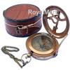 Engraved Compass Antique Compass Custom Gift Brass Compass Gift for Graduation, Anniversary, Baptism, Retirement - Vintage Style Working Compass (Engraved with Wooden Box) view 4