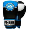Force Boxing Gloves for Training, Sparring, Kickboxing, Muay Thai  Durable PU, Multi-Layer Foam, Wrist Support, Punching Bag & Mitts Gloves, Blue/Black, 14oz view 1