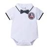 Baby Boy Clothes New Gentleman's Suit Romper+Short Pants 2PCS Outfits Set (White, 12-18M) view 2