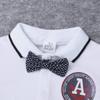 Baby Boy Clothes New Gentleman's Suit Romper+Short Pants 2PCS Outfits Set (White, 12-18M) view 4