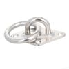 MroMax 304 Stainless Steel M10 100x60mm/3.94"x2.36" Ring Sail Shade Pad Eye Plate Marine Boat Rigging 1pcs view 1