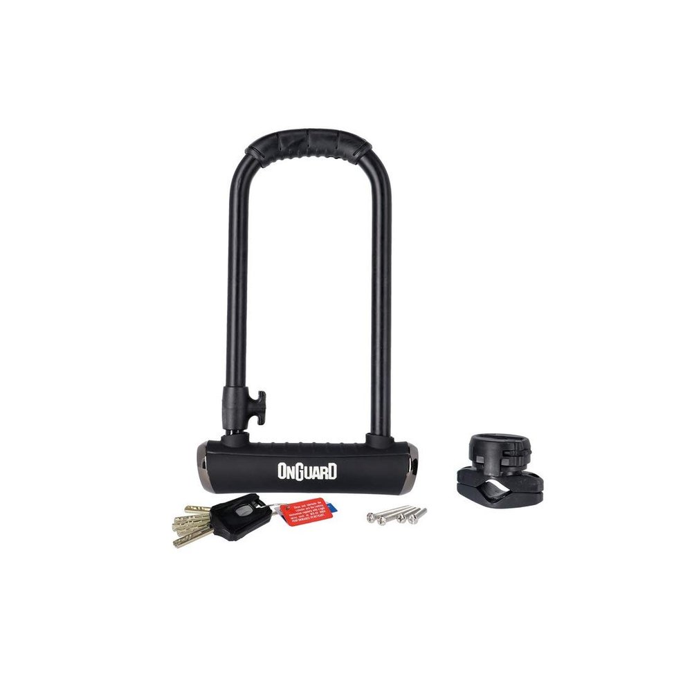 ONGUARD Unisex_Adult Brute Shackle Lock, Black, 1 Size