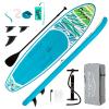 FEATH-R-LITE Inflatable Paddle Board Stand Up Paddleboards for Adults SUP with Premium Accessories Pump, Adjustable Paddle, Leash, Three Fins, Backpack (Blue Ocean) view 1